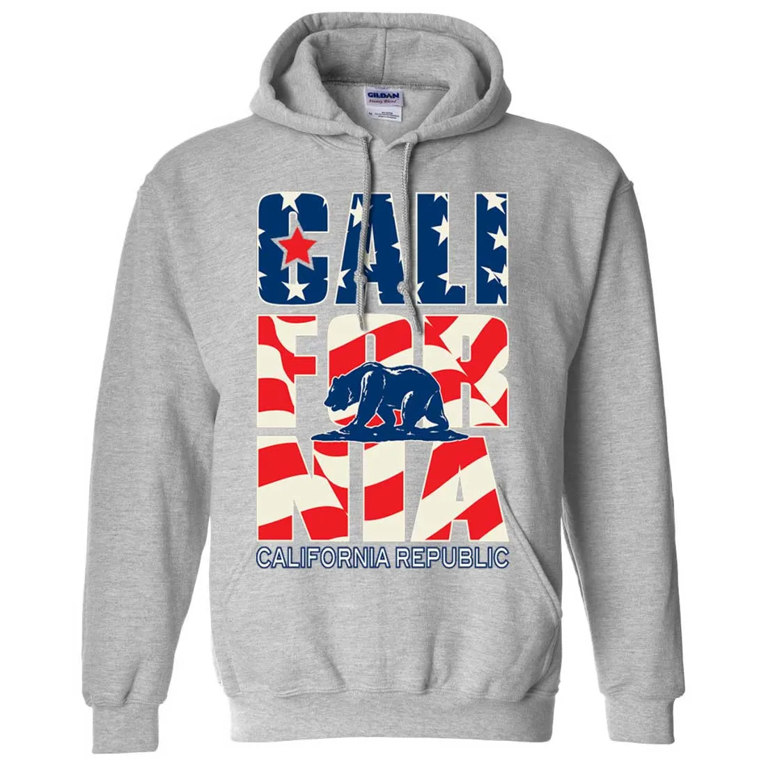 California Republic USA Flag Sweatshirt Hoodie