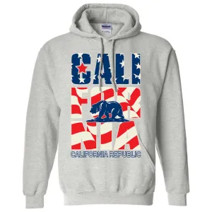 California Republic USA Flag Sweatshirt Hoodie