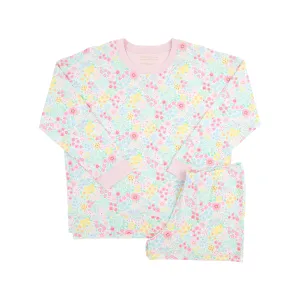 Callahan Cabernet Short Set (Women's) - Merry Little Meadow with Palm Beach Pink