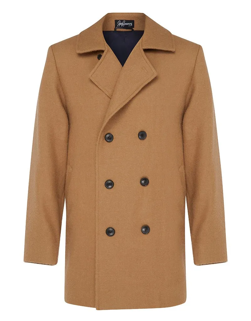 Camel Suri Pea Coat