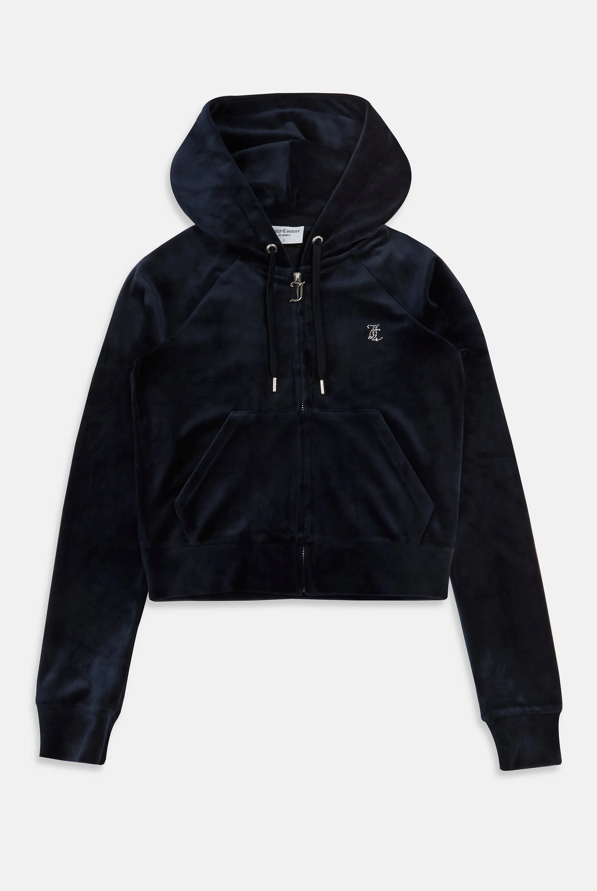 'CAPRICORN' NIGHT SKY DIAMANTÉ VELOUR ZIP-THROUGH HOODIE