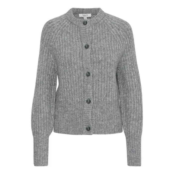 Cardigan «OKSANA» in Mid Grey Melange von B.young