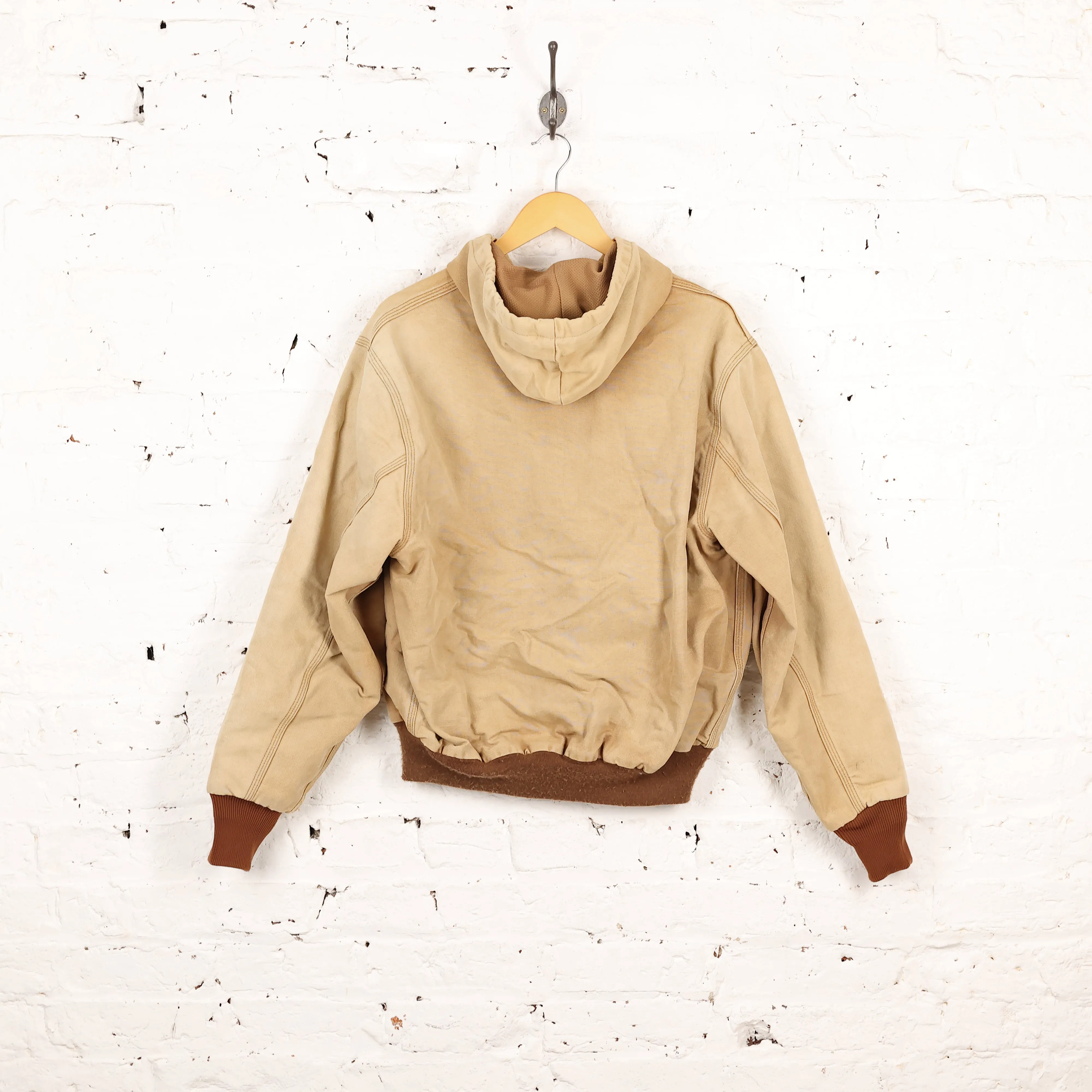 Carhartt Hooded Work Jacket - Beige - M