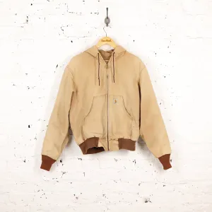 Carhartt Hooded Work Jacket - Beige - M