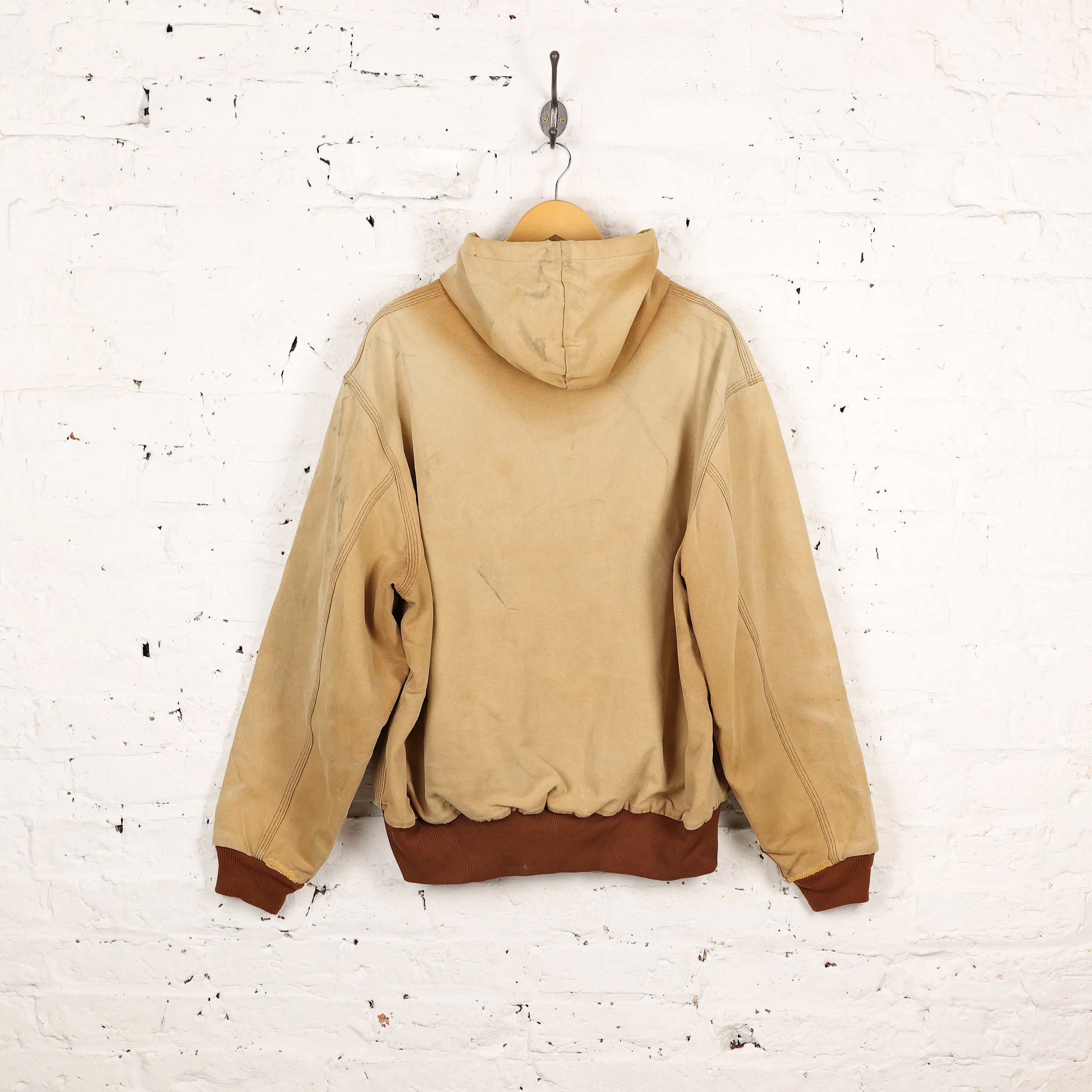 Carhartt Hooded Work Jacket - Beige - XL