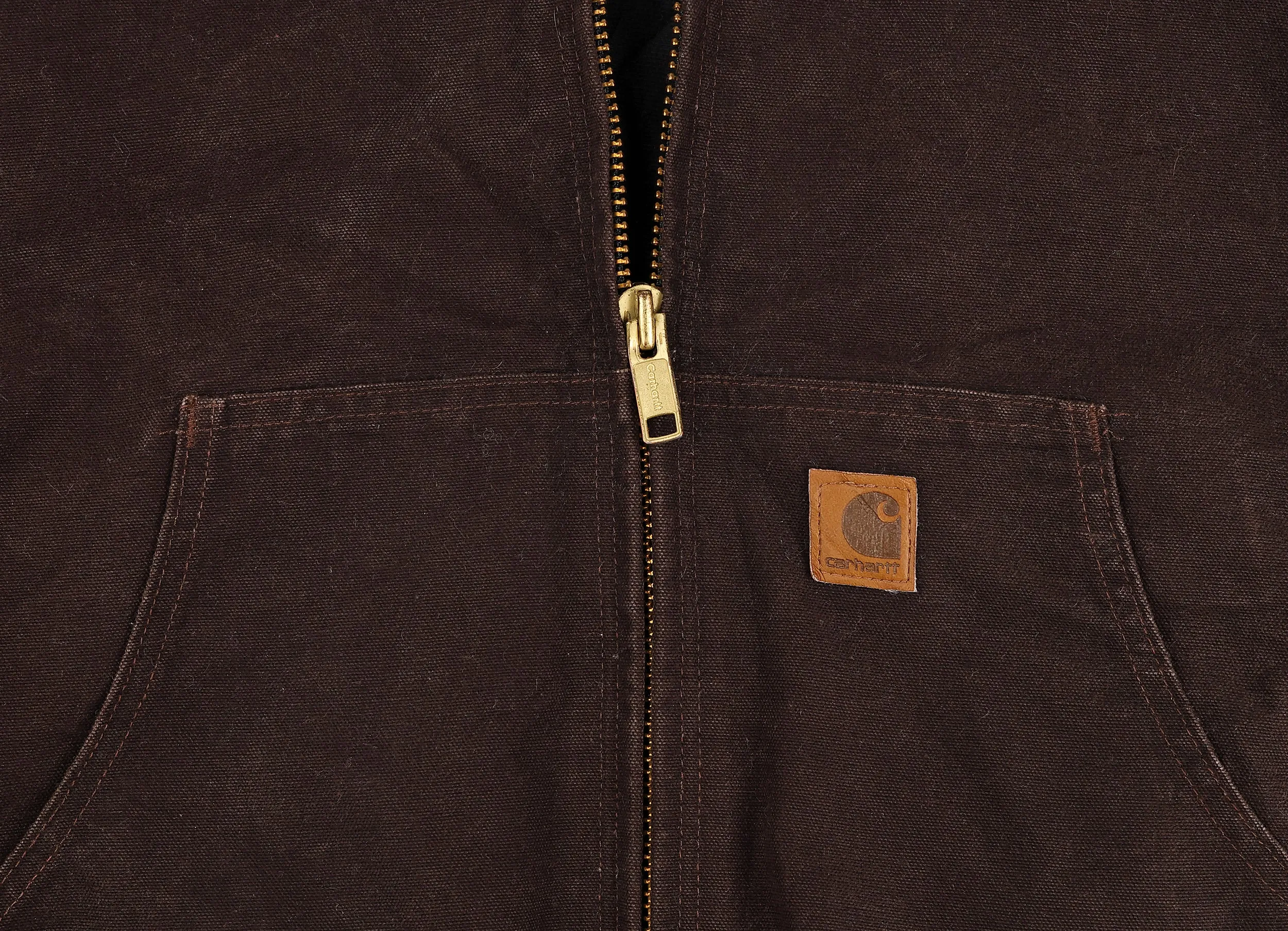 Carhartt Hooded Work Jacket - Brown - XL