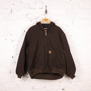 Carhartt Hooded Work Jacket - Brown - XL