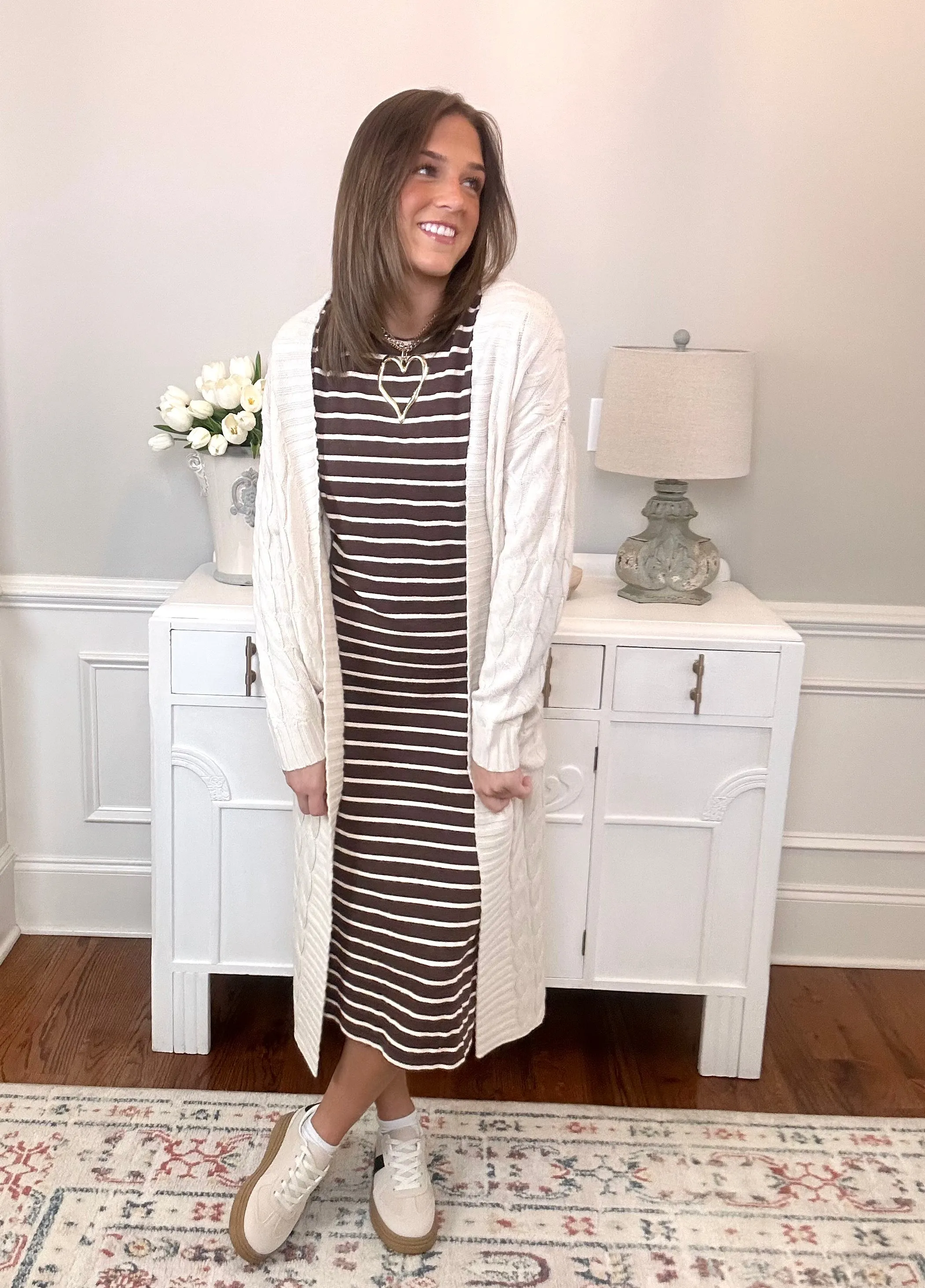 Caroline Maxi Cardigan | Cream
