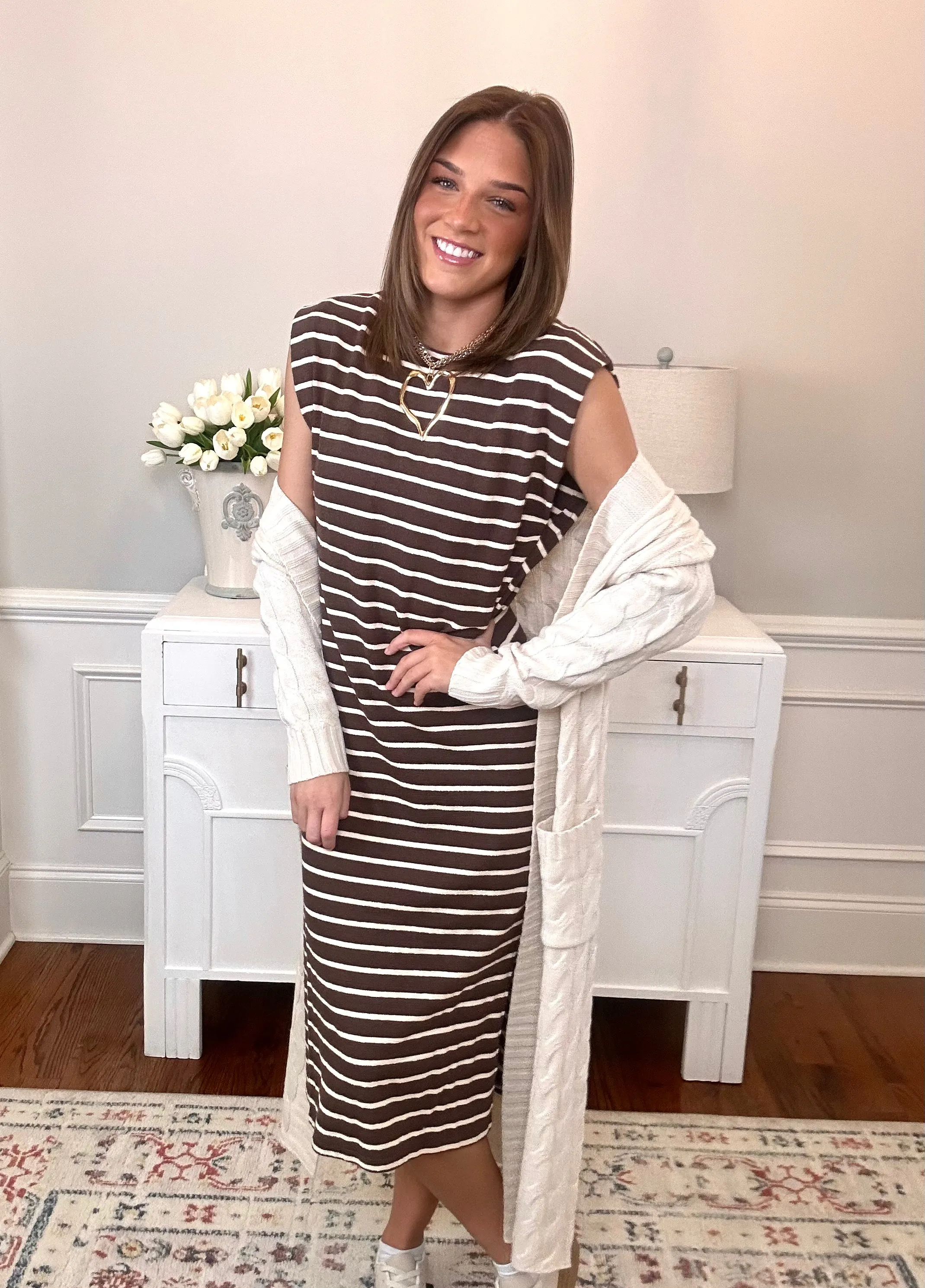 Caroline Maxi Cardigan | Cream