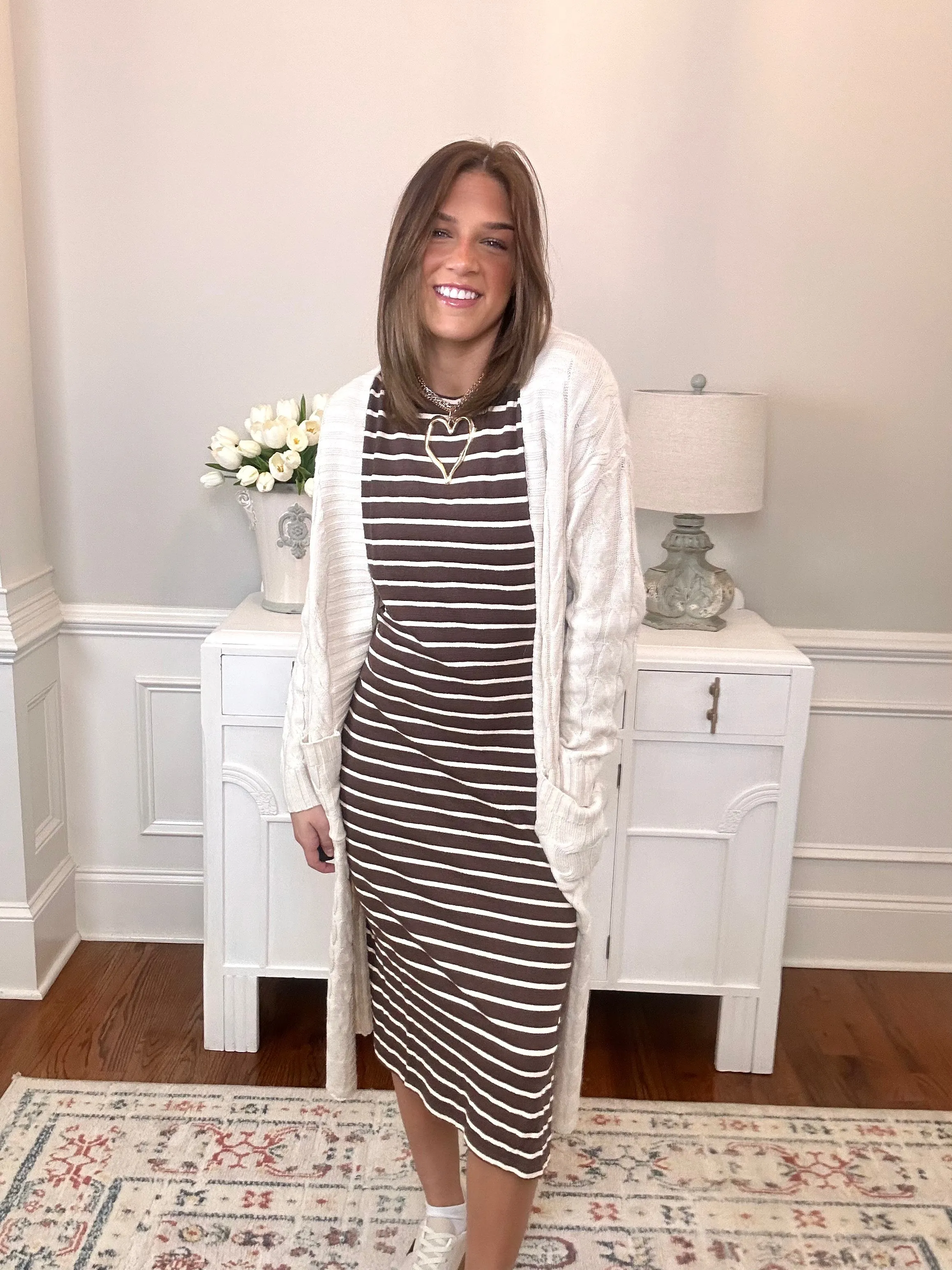 Caroline Maxi Cardigan | Cream