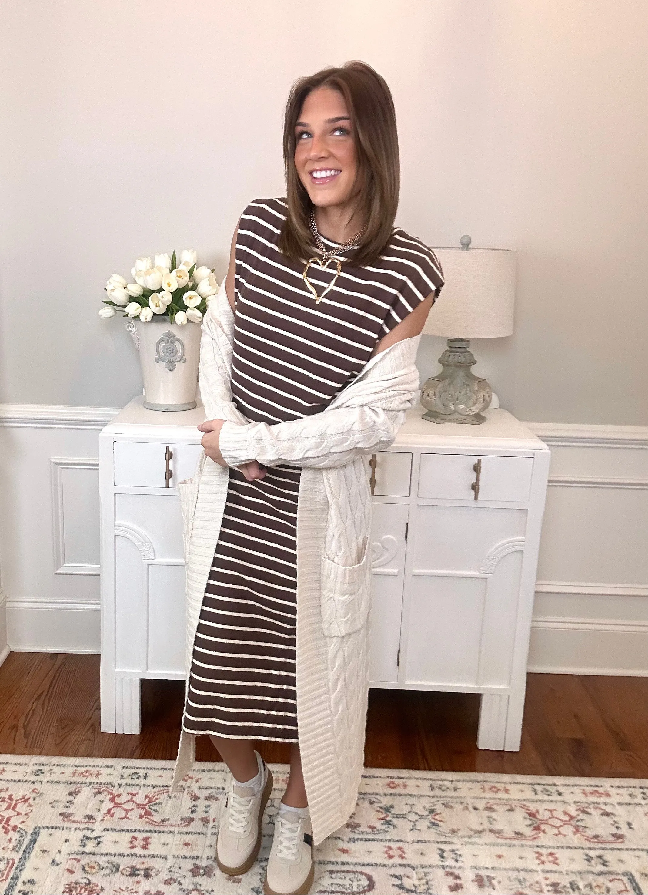 Caroline Maxi Cardigan | Cream