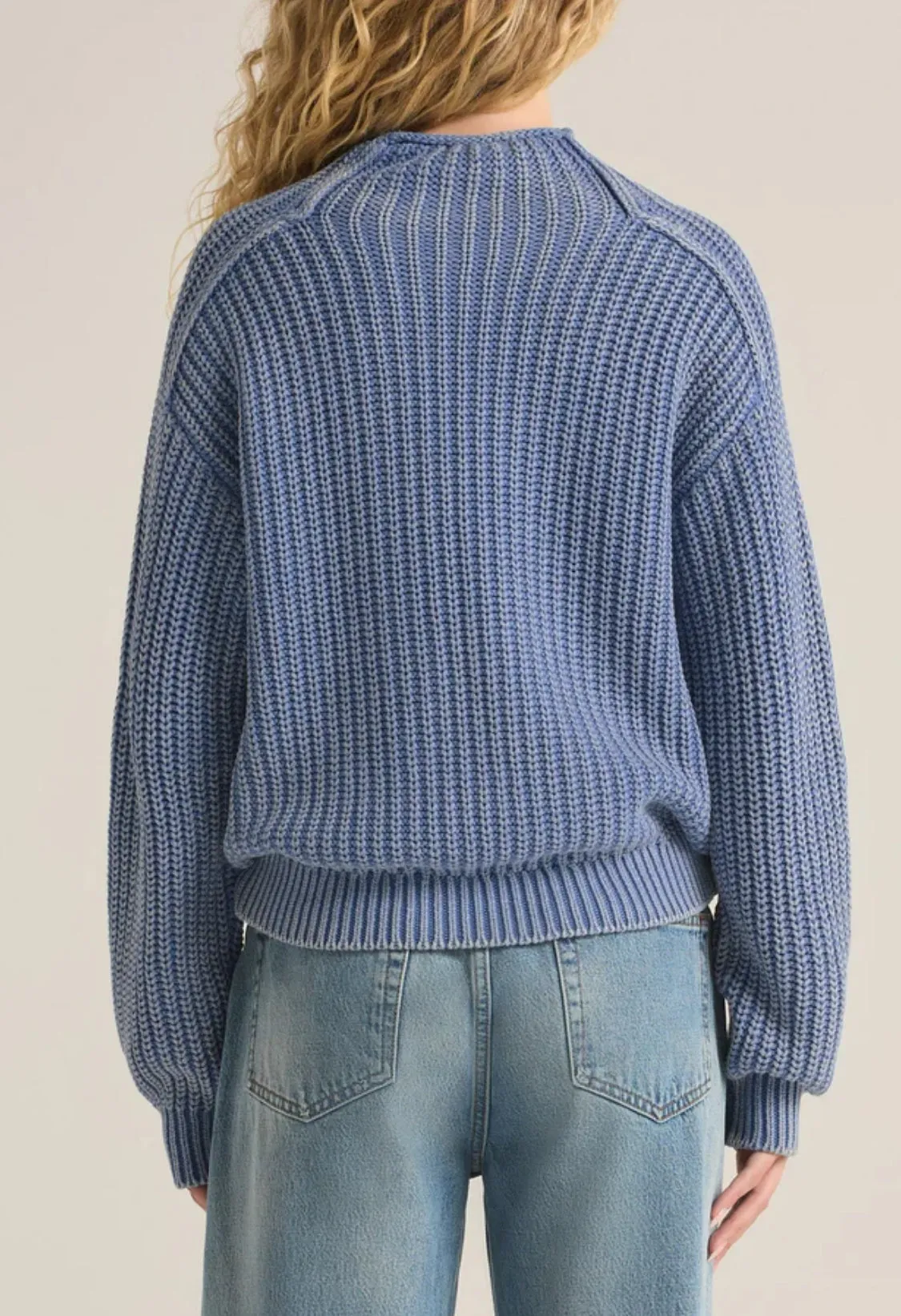 CARRAWAY SWEATER / WASHED INDIGO