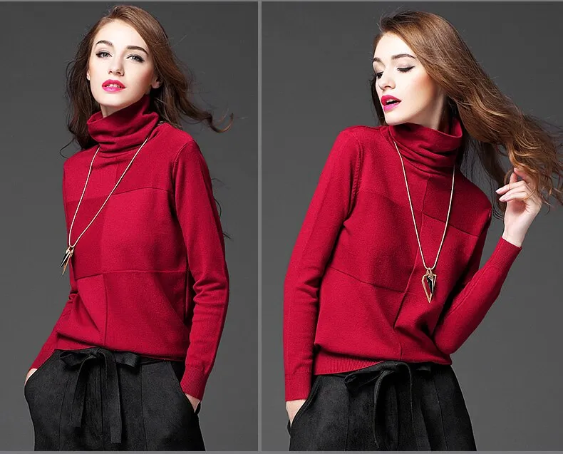 Casual Daily Winter Clothing Turtleneck Sweaters