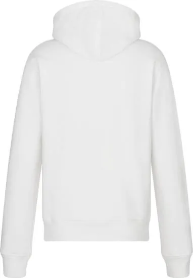 'CD ICON' HOODED SWEATSHIRT white/gold