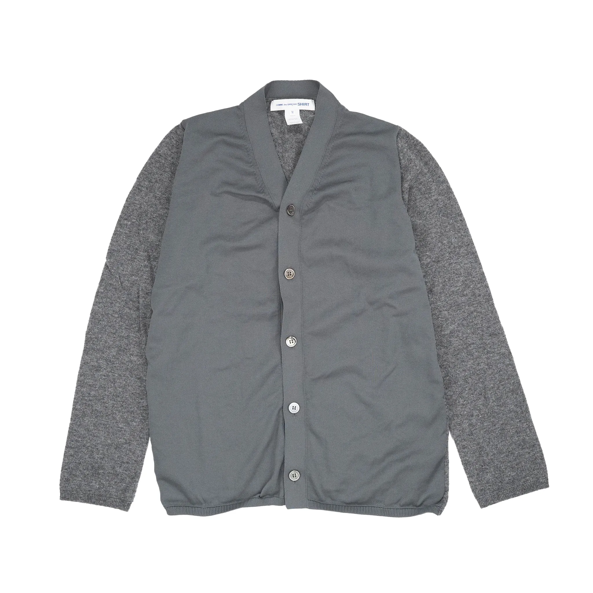 CDG Shirt Knit Cardigan Grey FJ-N014-W22