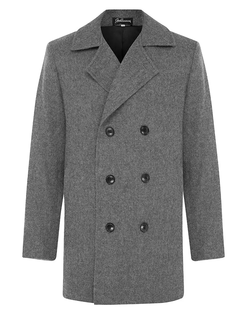 Charcoal Suri Pea Coat