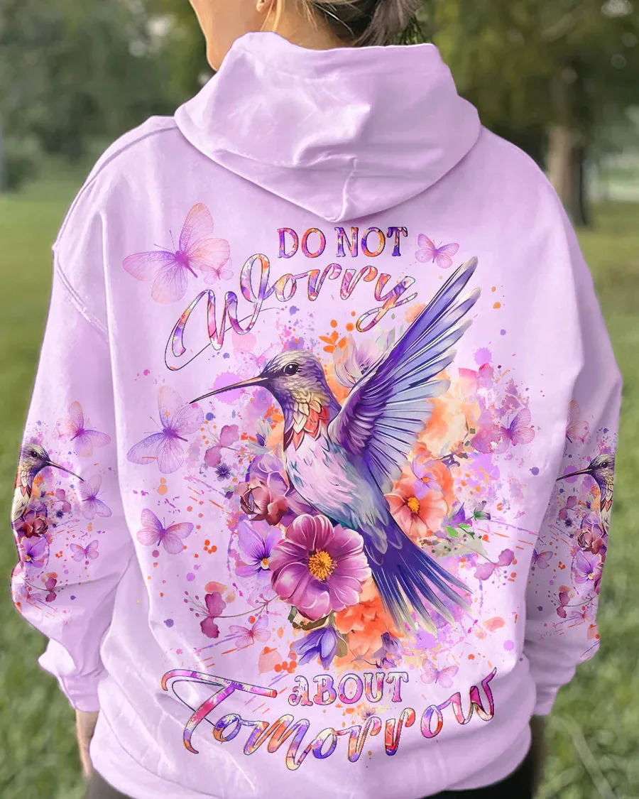 Christianartbag Clothing, Do Not Worry About Tomorrow Women's All Over Print Shirt, Graphic Hoodie, Christian Clothing, Christmas Gift, CABCT01060124.