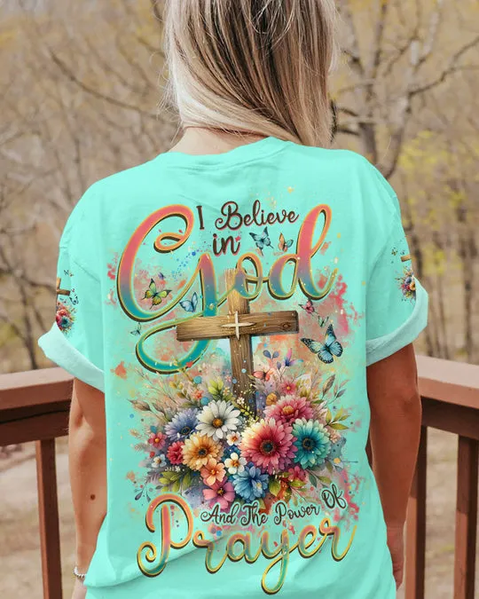 Christianartbag Clothing, I Believe In God Women's All Over Print Shirt, Graphic Hoodie, Christian Clothing, Christmas Gift, CABCT03131123.