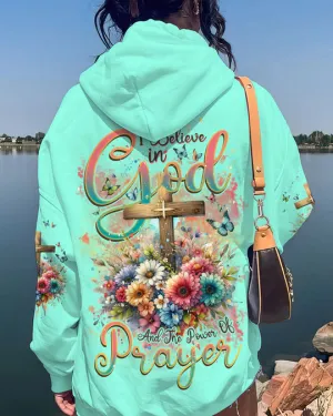 Christianartbag Clothing, I Believe In God Women's All Over Print Shirt, Graphic Hoodie, Christian Clothing, Christmas Gift, CABCT03131123.