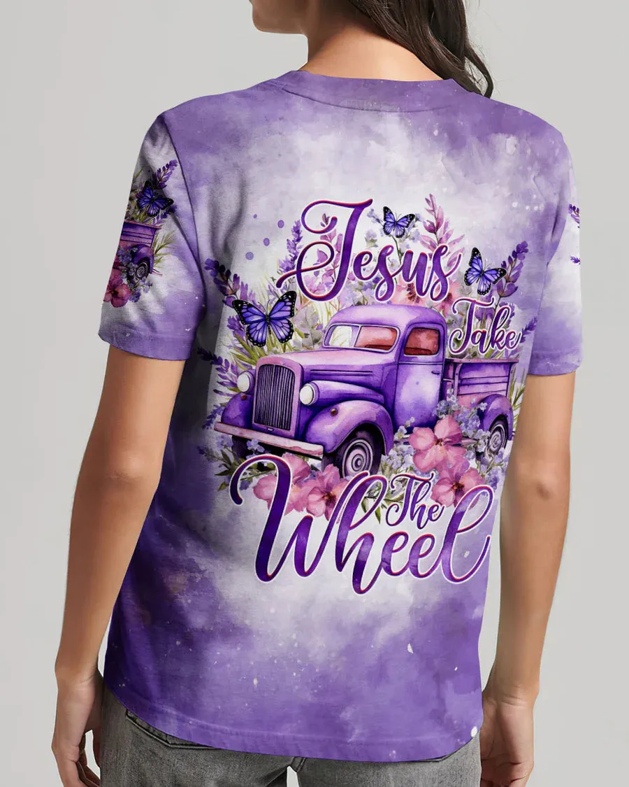 Christianartbag Clothing, Jesus Take The Wheel Women's All Over Print Shirt, Graphic Hoodie, Christian Clothing, Christmas Gift, CABCT01041223.