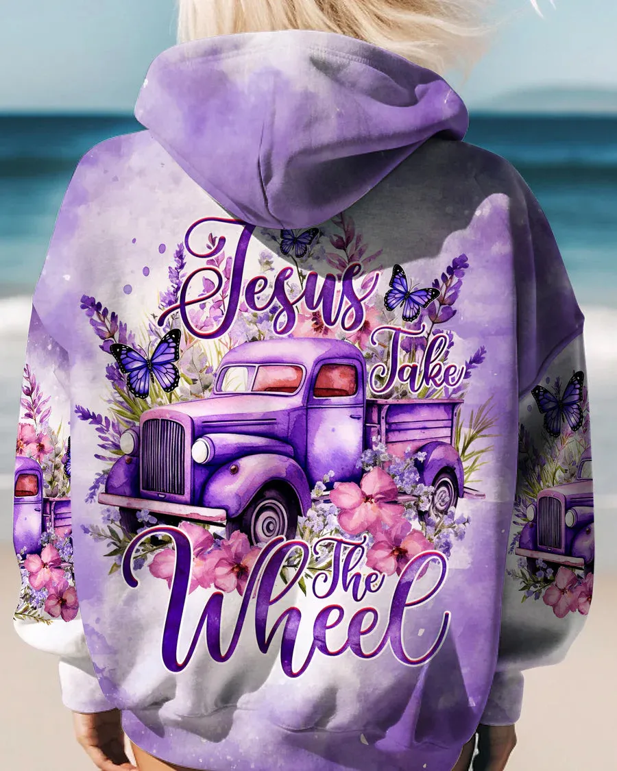 Christianartbag Clothing, Jesus Take The Wheel Women's All Over Print Shirt, Graphic Hoodie, Christian Clothing, Christmas Gift, CABCT01041223.