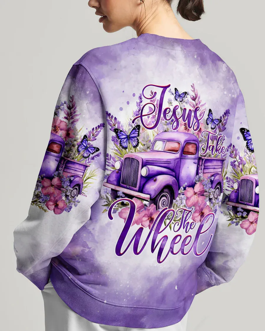 Christianartbag Clothing, Jesus Take The Wheel Women's All Over Print Shirt, Graphic Hoodie, Christian Clothing, Christmas Gift, CABCT01041223.