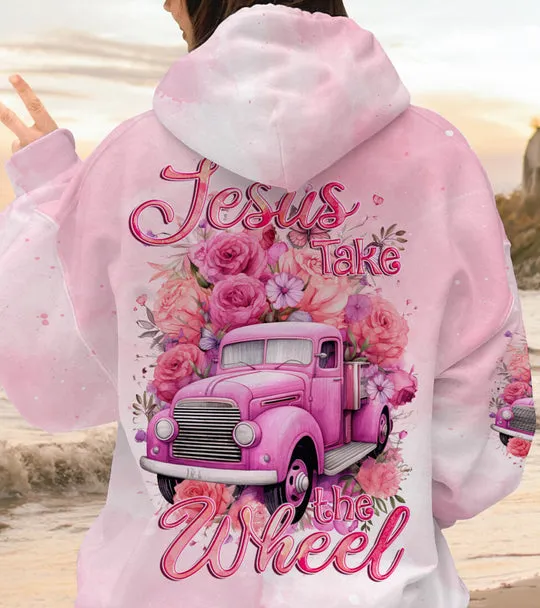 Christianartbag Clothing, Jesus Take The Wheel Women's All Over Print Shirt, Graphic Hoodie, Christian Clothing, Christmas Gift, CABCT01141123.