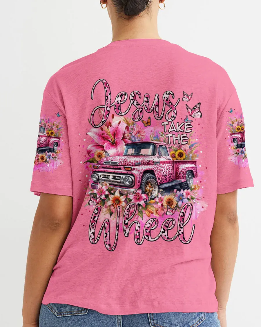 Christianartbag Clothing, Jesus Take The Wheel Women's All Over Print Shirt, Graphic Hoodie, Christian Clothing, Christmas Gift, CABCT02041223.