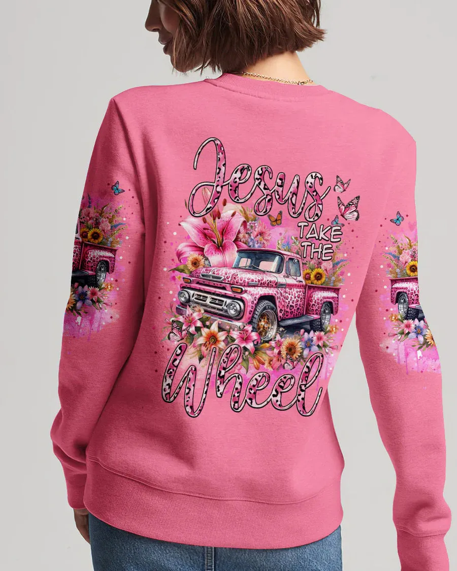 Christianartbag Clothing, Jesus Take The Wheel Women's All Over Print Shirt, Graphic Hoodie, Christian Clothing, Christmas Gift, CABCT02041223.
