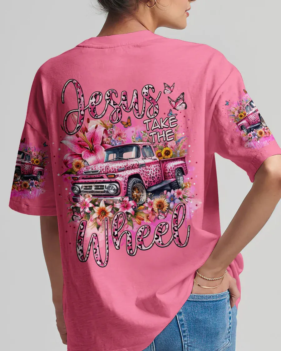 Christianartbag Clothing, Jesus Take The Wheel Women's All Over Print Shirt, Graphic Hoodie, Christian Clothing, Christmas Gift, CABCT02041223.