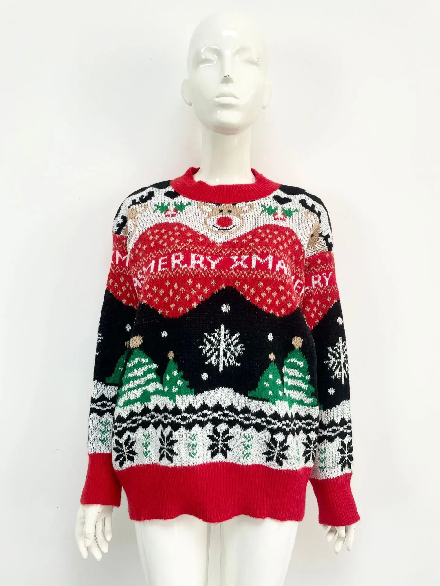 Christmas Festive Jumper Pretty Pullover Sweatshirt
