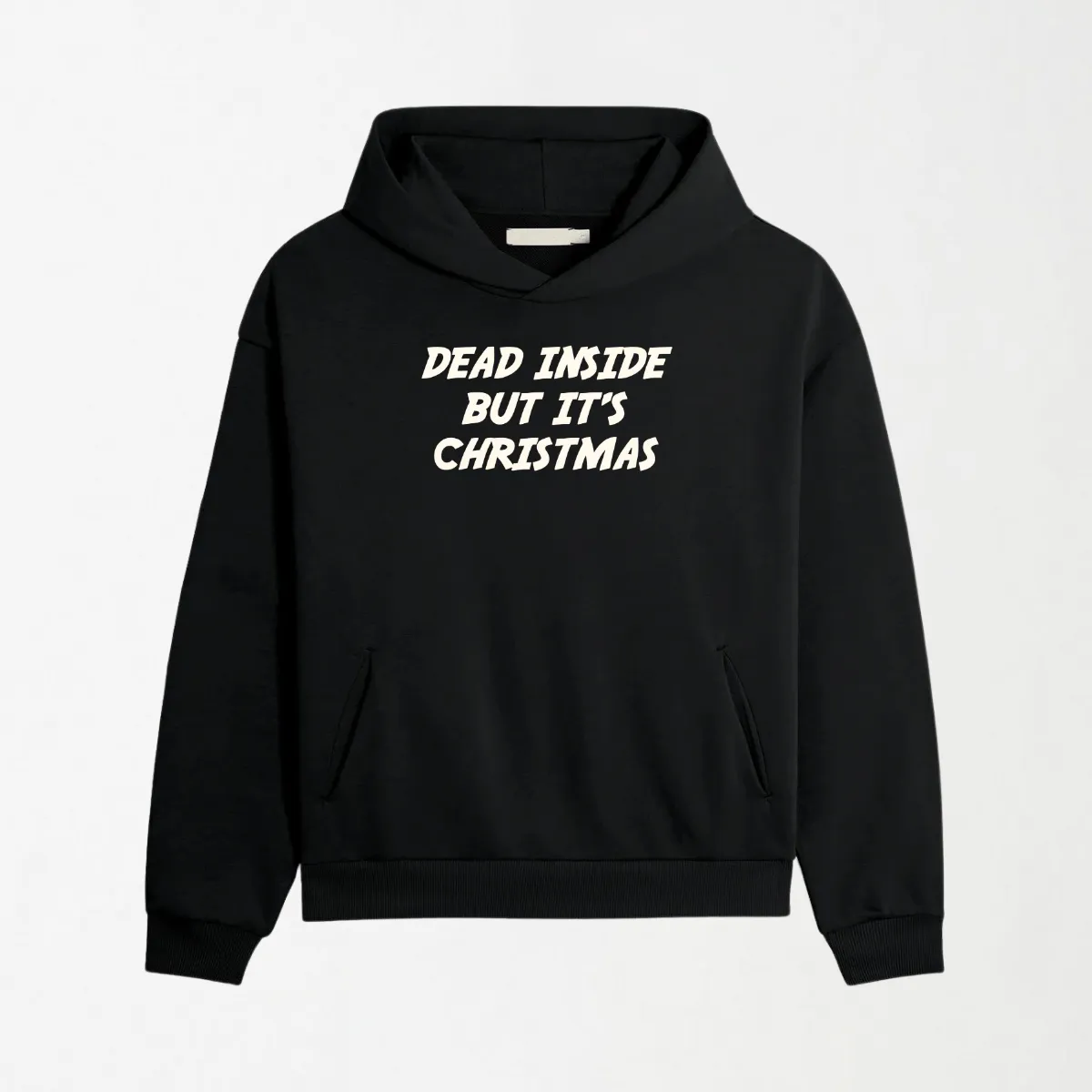 Christmas Skeleton - Black Graphic Hoodie