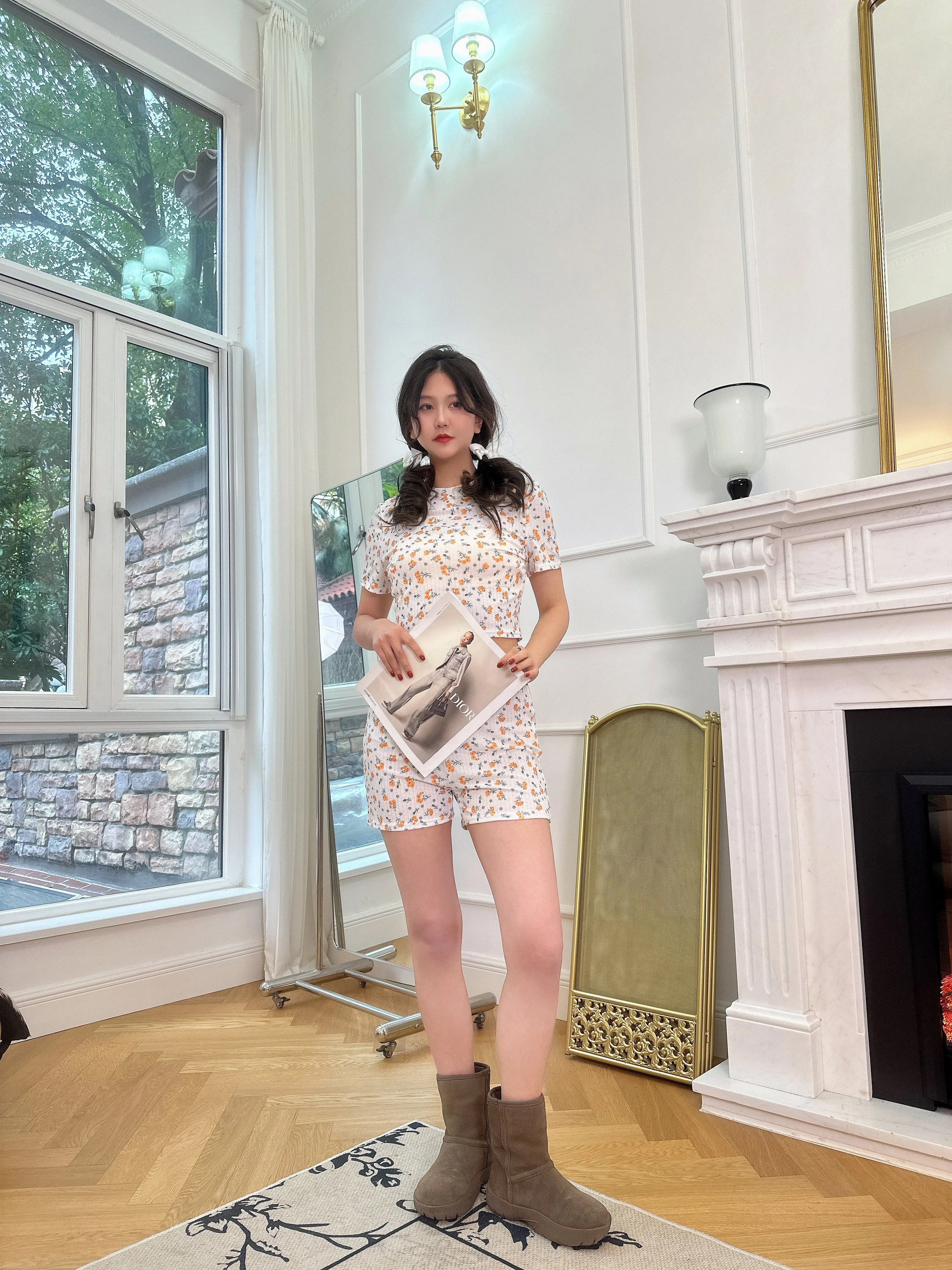 Coquette Floral Daisy Pajama Set