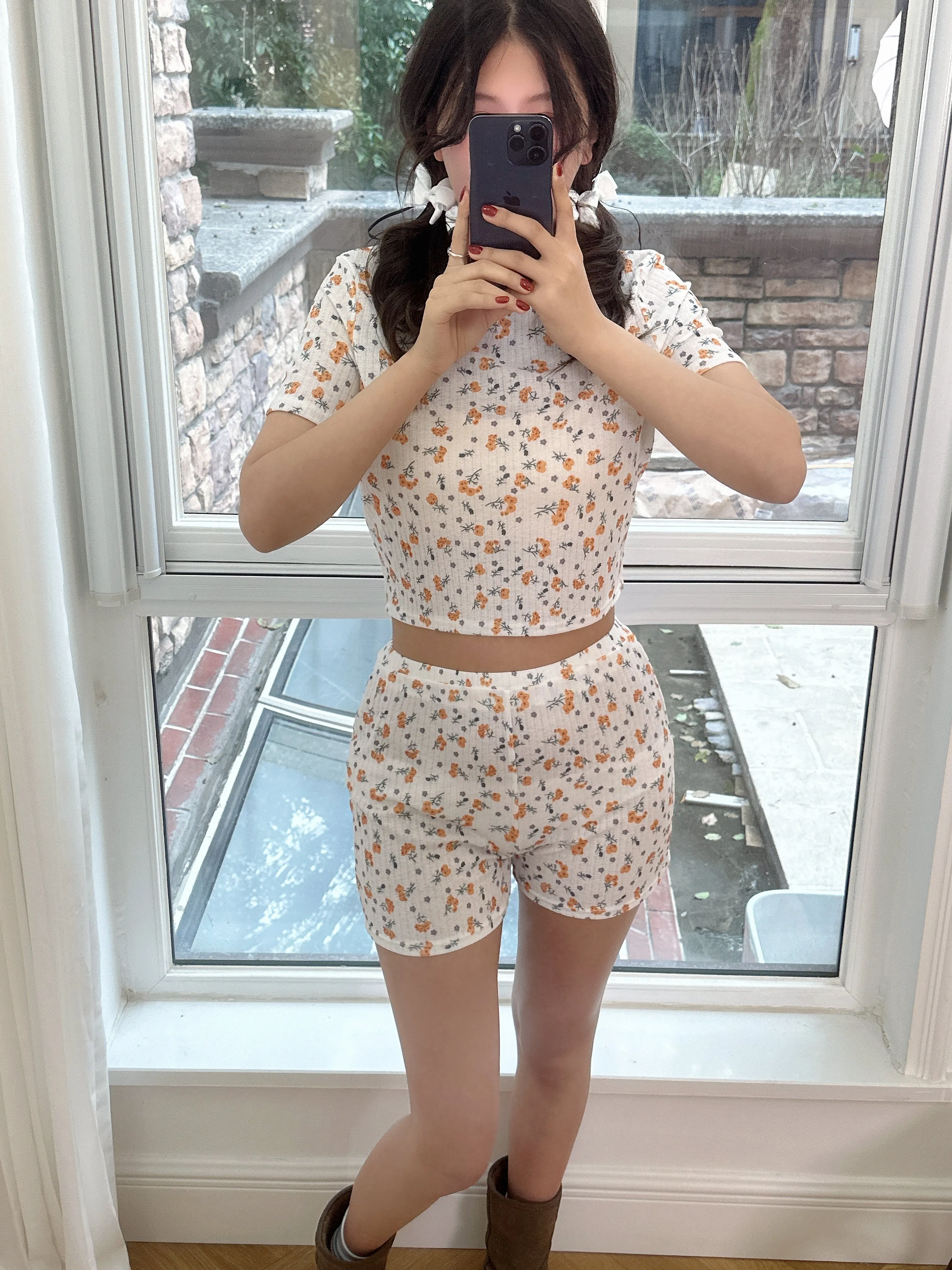 Coquette Floral Daisy Pajama Set