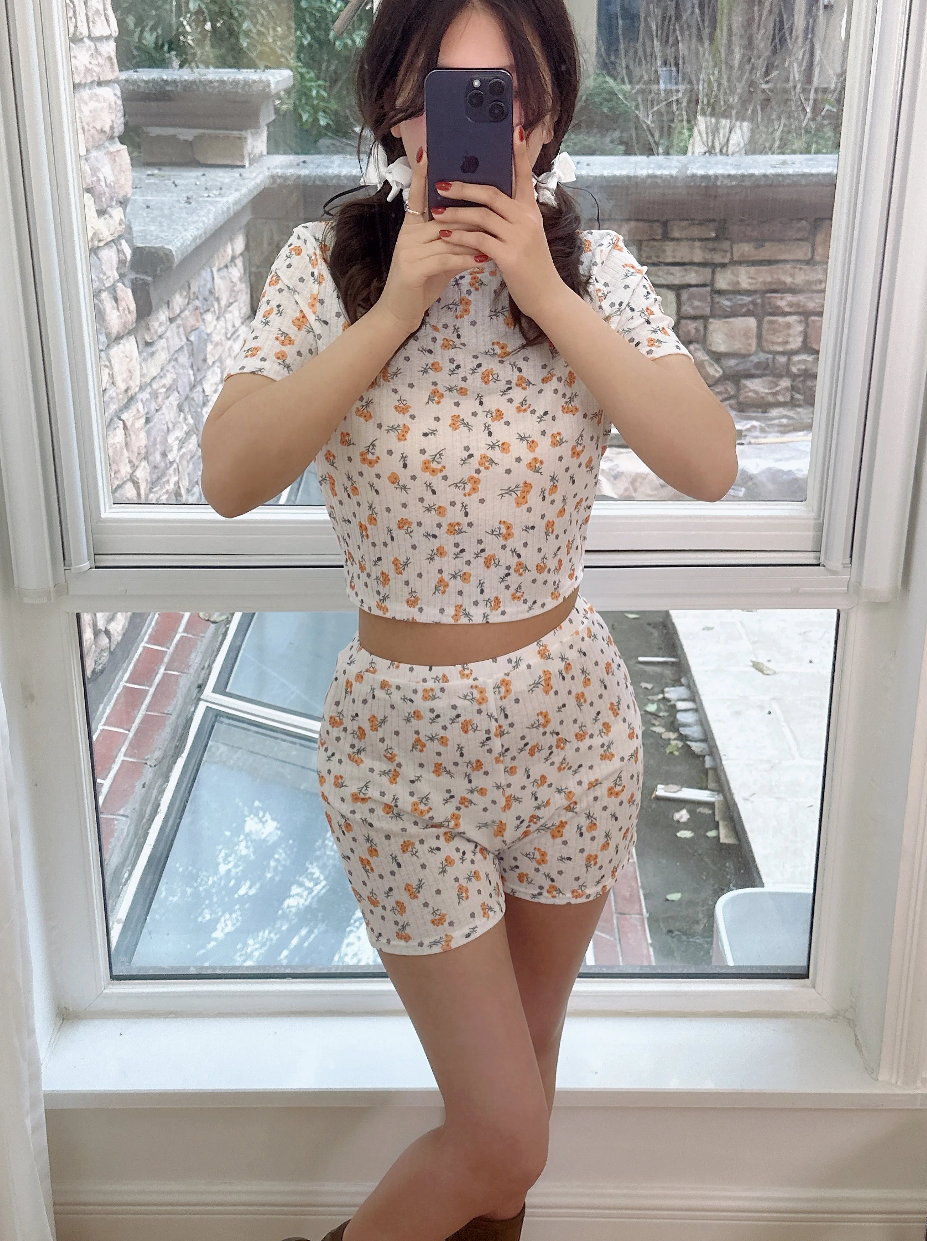 Coquette Floral Daisy Pajama Set