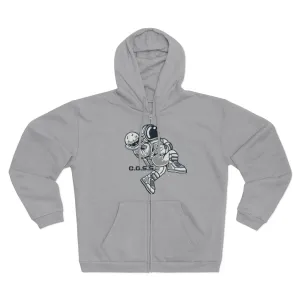 C.O.S.S AstroDunk Moon Unisex Hooded Zip Sweatshirt