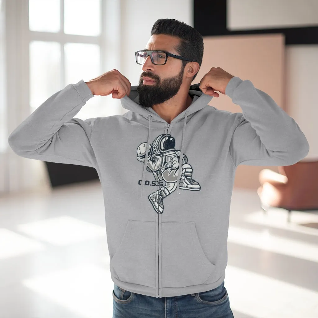 C.O.S.S AstroDunk Moon Unisex Hooded Zip Sweatshirt