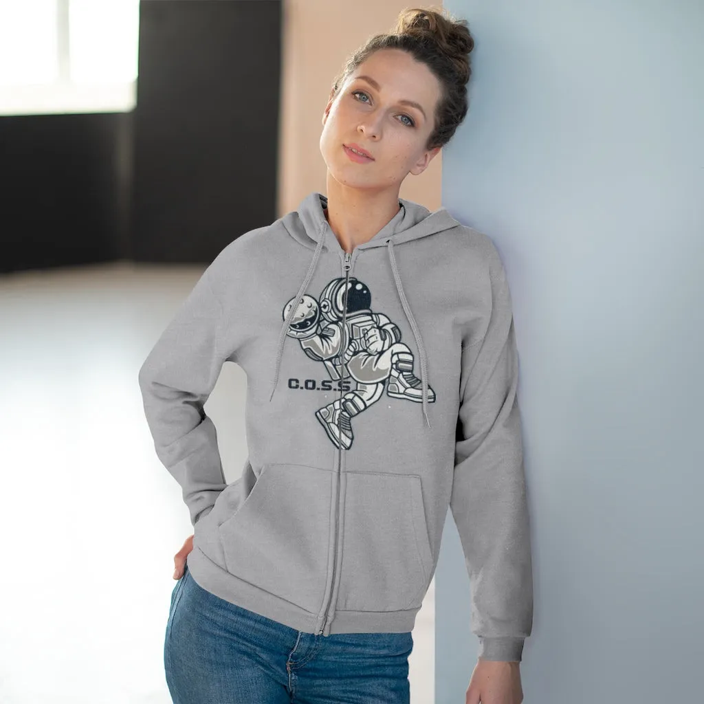 C.O.S.S AstroDunk Moon Unisex Hooded Zip Sweatshirt