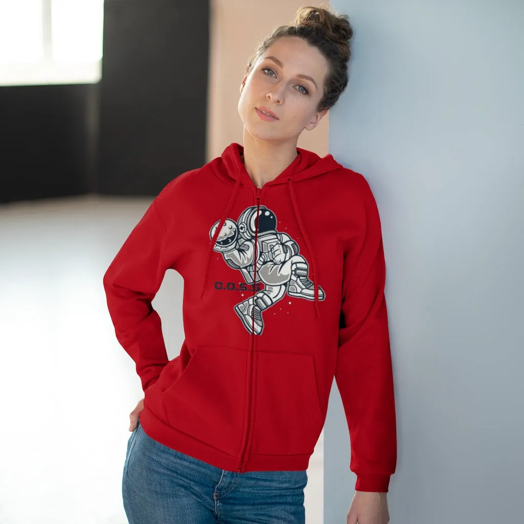 C.O.S.S AstroDunk Moon Unisex Hooded Zip Sweatshirt
