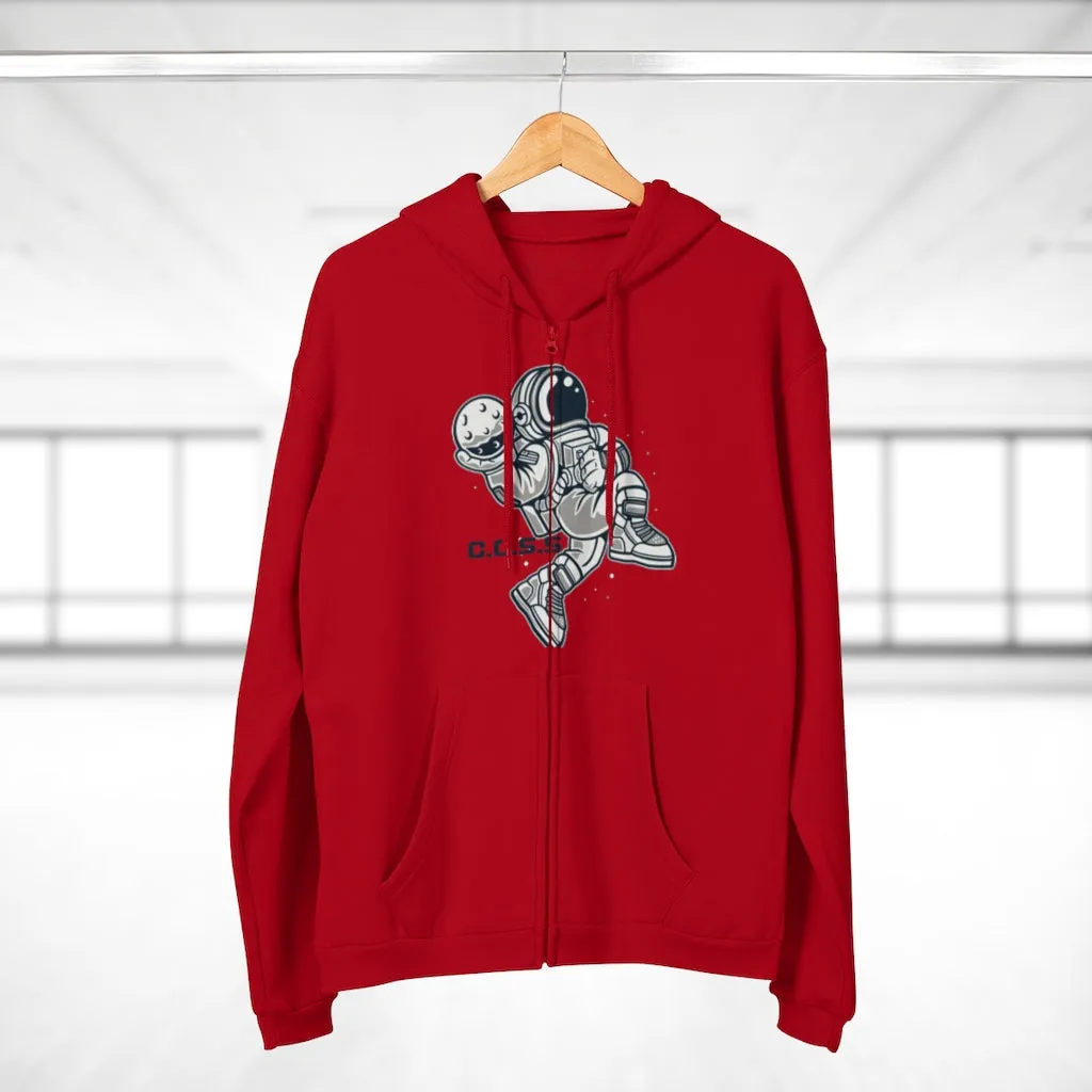 C.O.S.S AstroDunk Moon Unisex Hooded Zip Sweatshirt