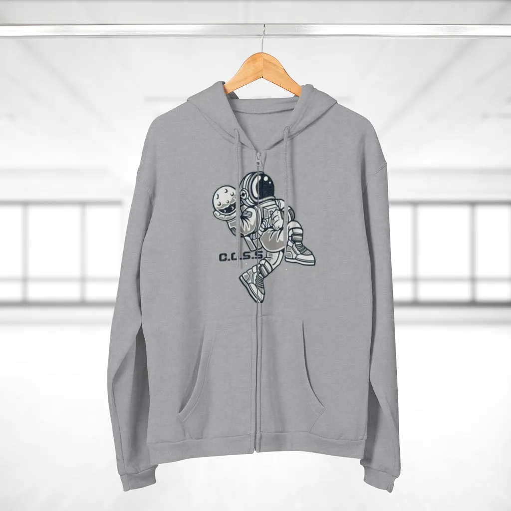C.O.S.S AstroDunk Moon Unisex Hooded Zip Sweatshirt