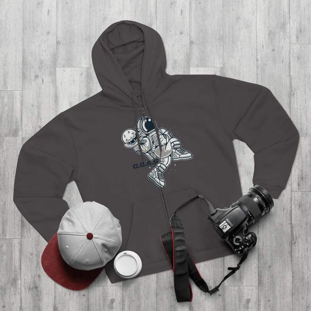 C.O.S.S AstroDunk Moon Unisex Hooded Zip Sweatshirt