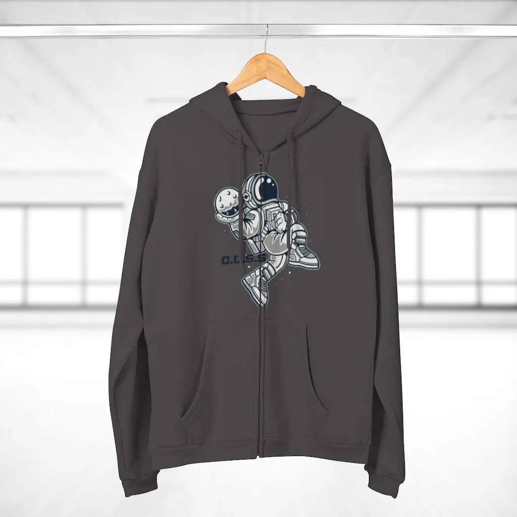 C.O.S.S AstroDunk Moon Unisex Hooded Zip Sweatshirt