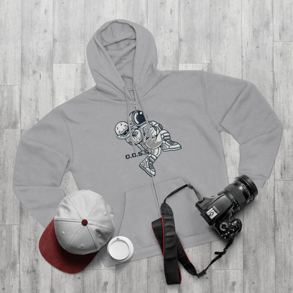 C.O.S.S AstroDunk Moon Unisex Hooded Zip Sweatshirt
