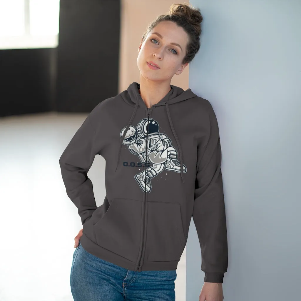 C.O.S.S AstroDunk Moon Unisex Hooded Zip Sweatshirt