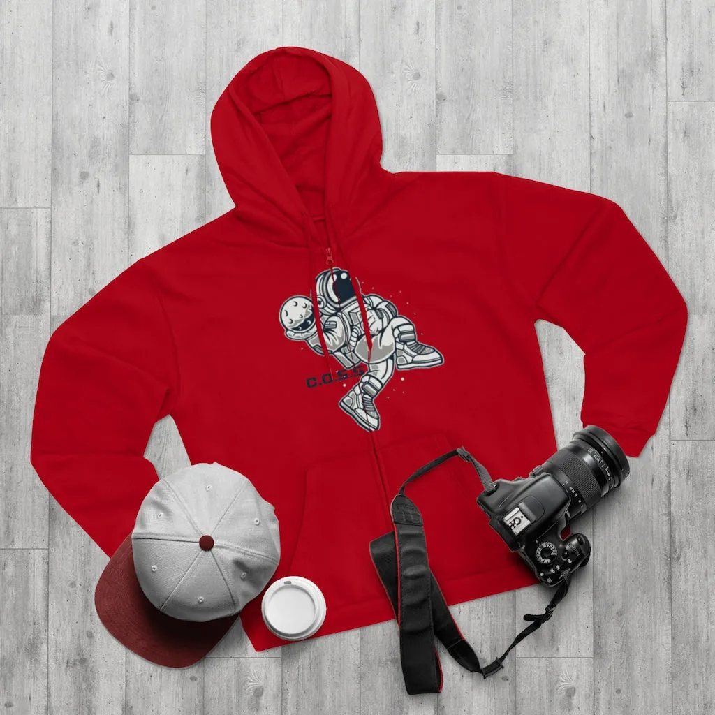 C.O.S.S AstroDunk Moon Unisex Hooded Zip Sweatshirt