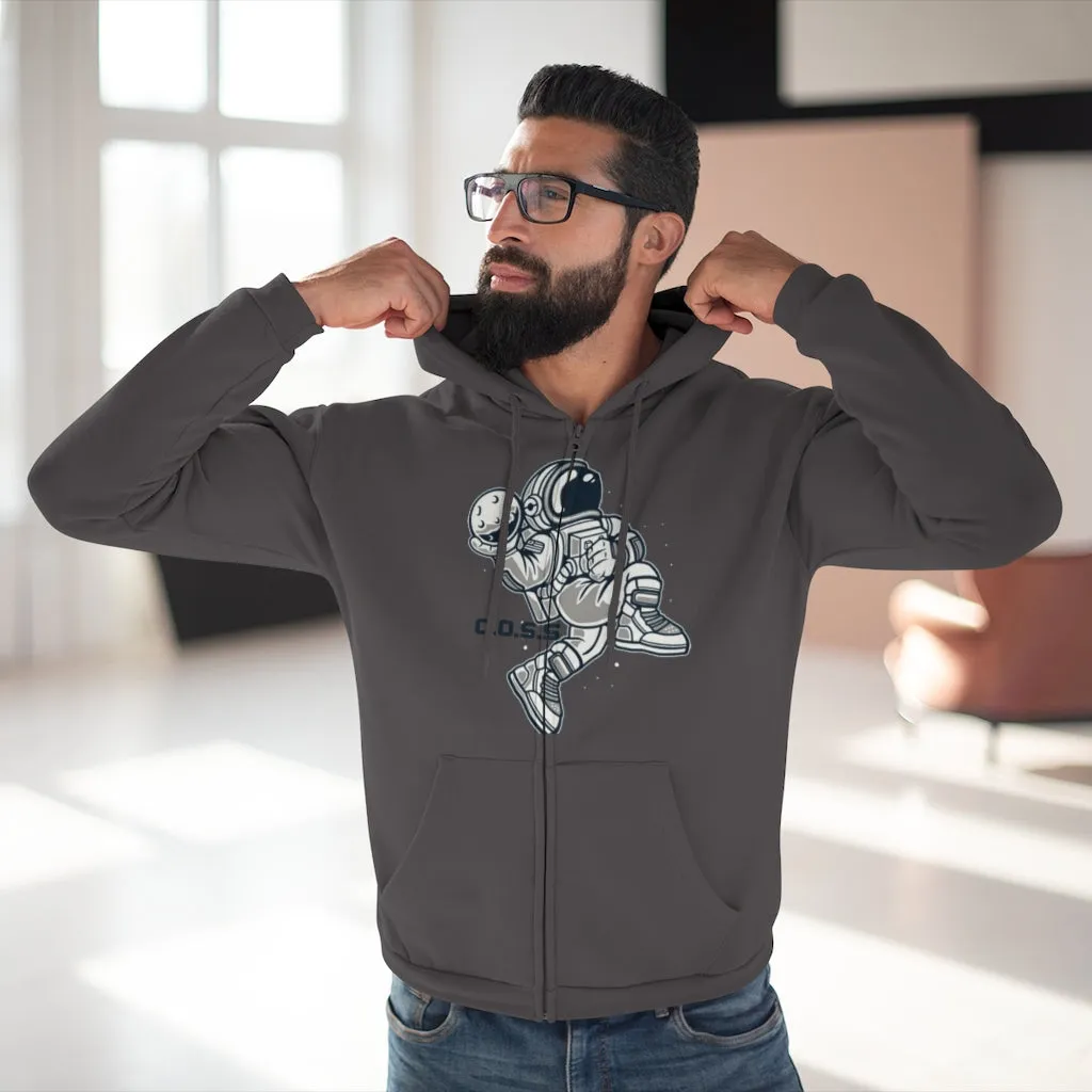 C.O.S.S AstroDunk Moon Unisex Hooded Zip Sweatshirt