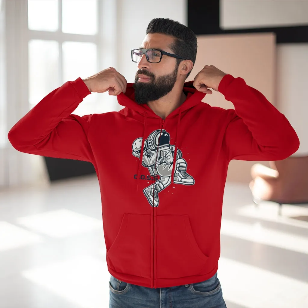 C.O.S.S AstroDunk Moon Unisex Hooded Zip Sweatshirt