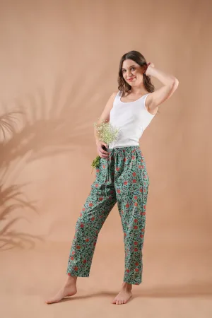 Cotton Pajama Pants Women - Peachy Meadow