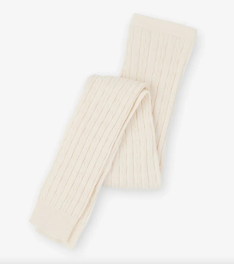 Cream Cable Knit Legging
